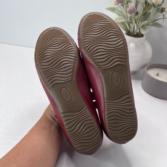 SoftWalk Safi Leather Flat Slip On Dark Red S2158-601 Women's US 7W NWOB - Picture 8 of 9